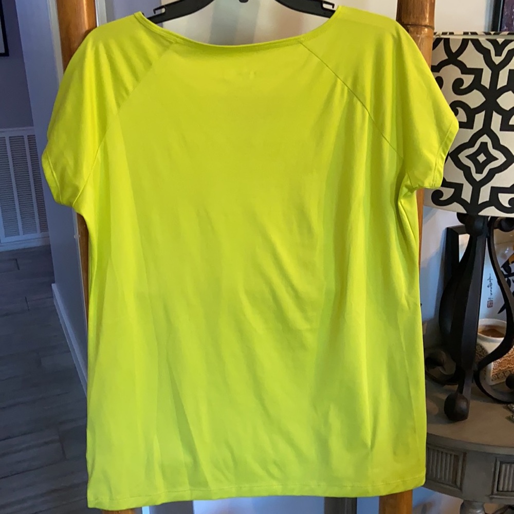 Columbia Lime Green Short Sleeve Shirt SZ XL - Picture 5 of 5